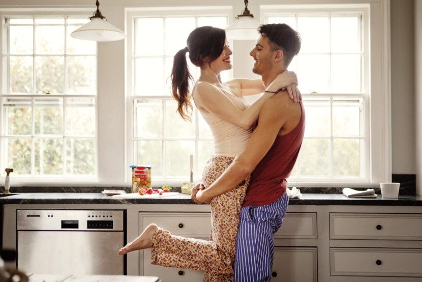 Man and woman in the kitchen