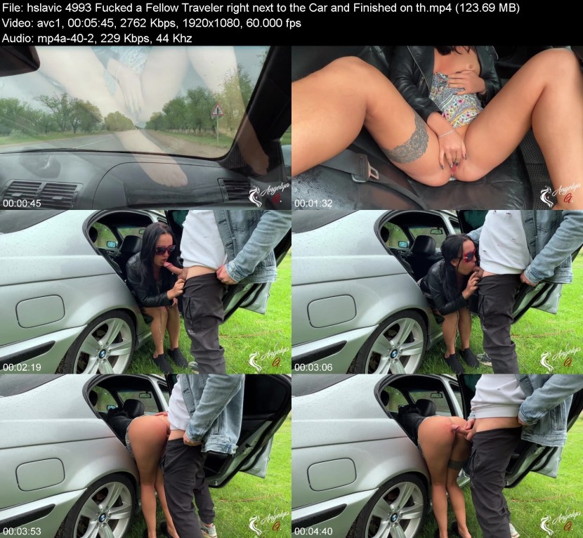 The girl finished on the train