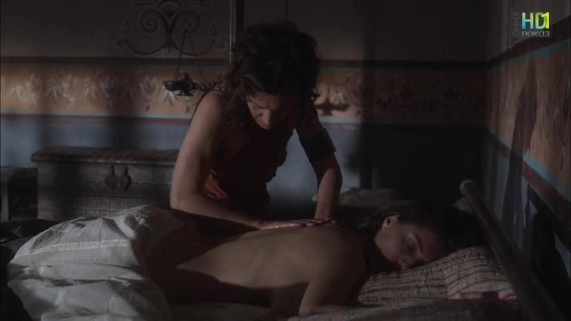 Penelope Cruz between boobs