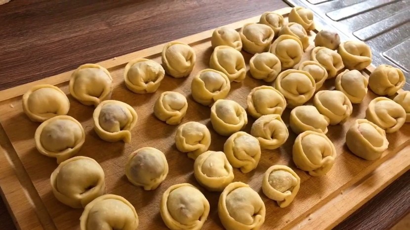 Dumplings with berries