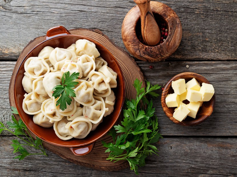 Dumplings with cherries