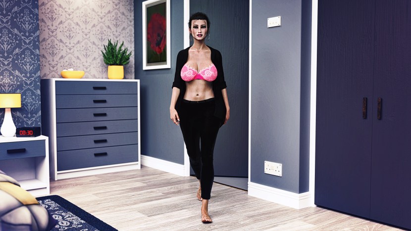 Jeans with holes on the hips