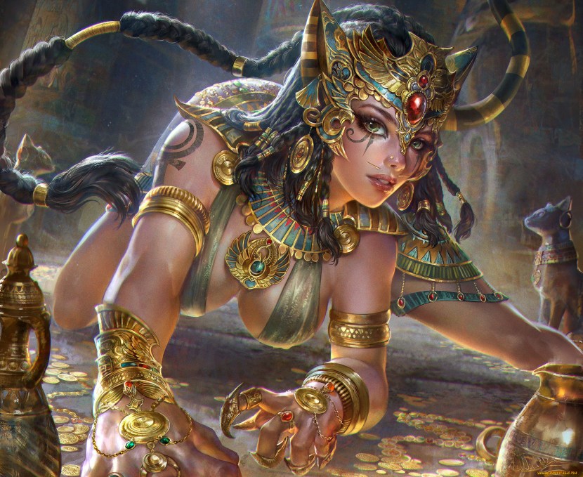 Anxunamun and Nefertiti