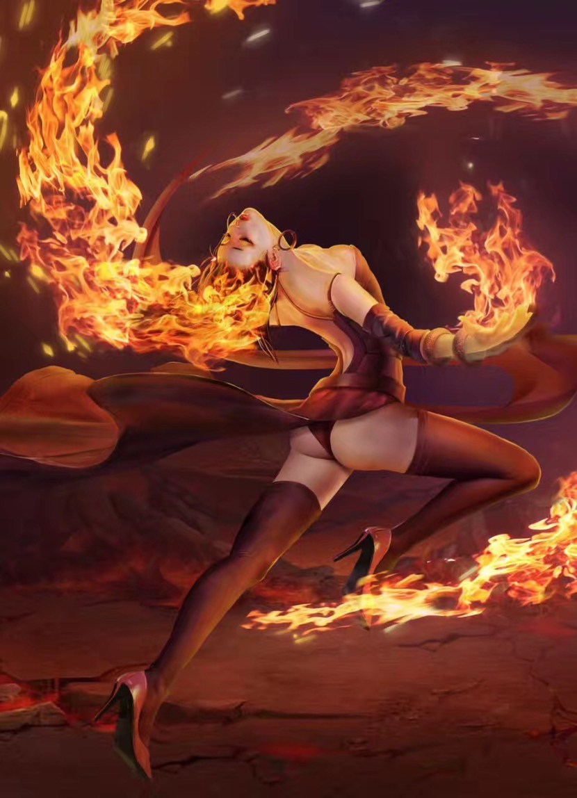 Lina Dota 2 in underwear