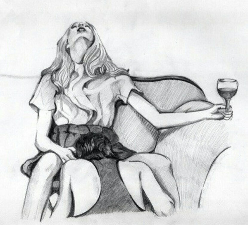 The guy licks pussy mature