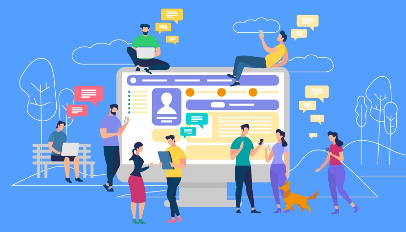 Communication on social networks