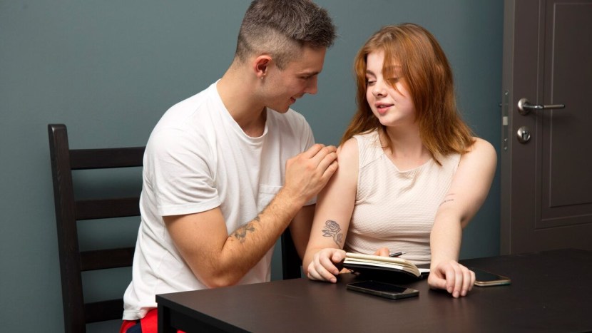 American students in underwear