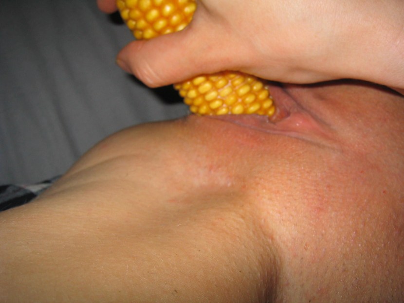 Corn cobs in the vagina