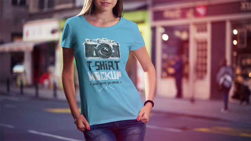 Red T Shirt Morkup for Men