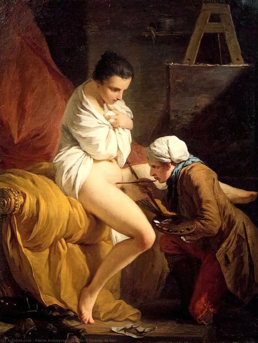 The girl drinks from the throat