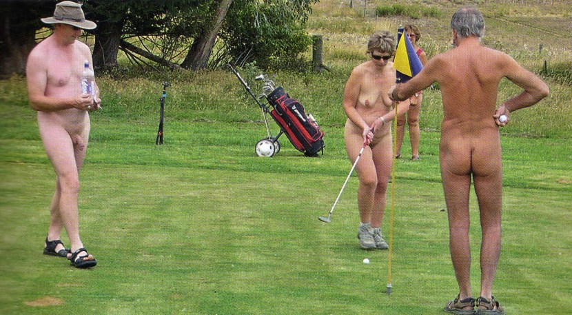 Porn movie on the golf field