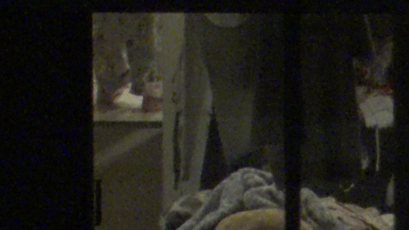 The guy peeped and jerked off