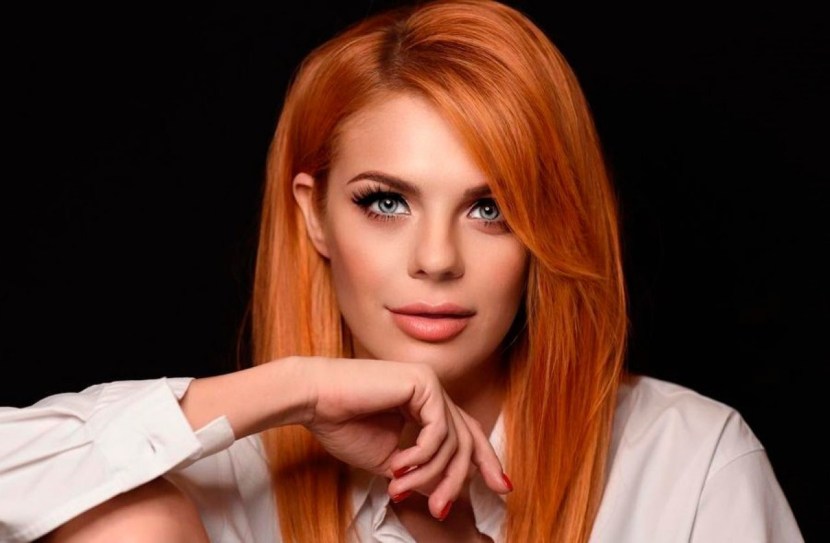 Anastasia Stotskaya with her husband 2021