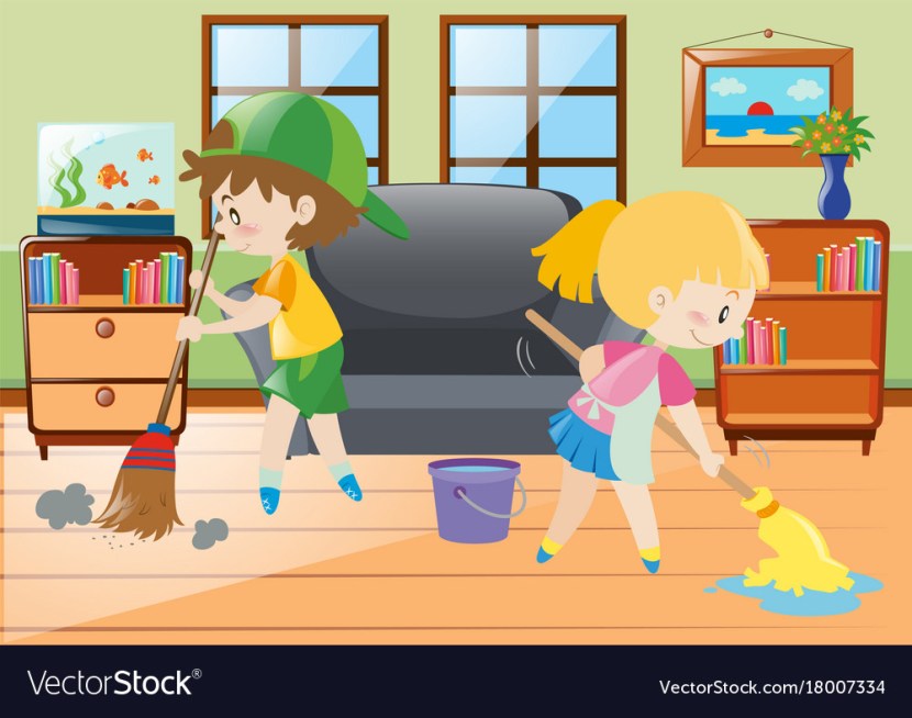 Swaber to clean the escalator