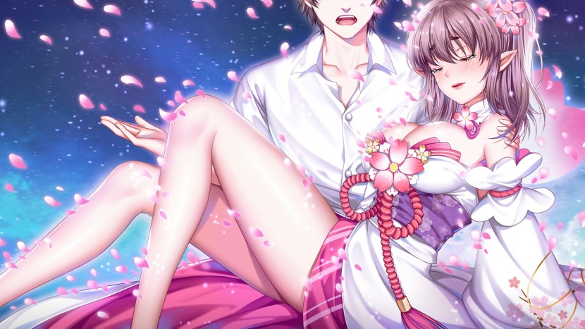 The man performs homework