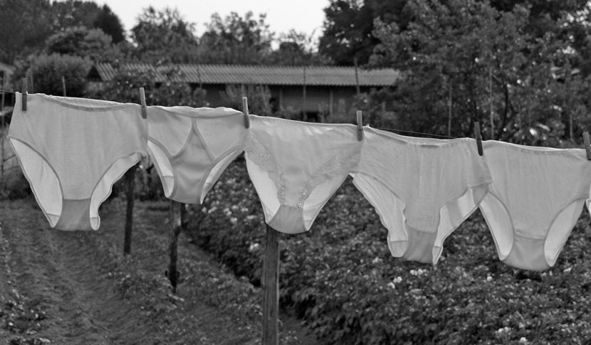 The drawing is a falling woman