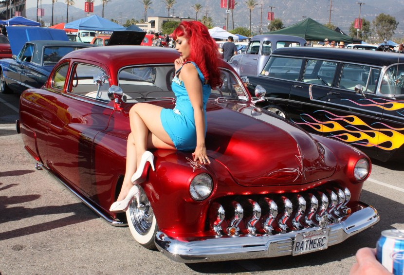Beautiful girls and cars