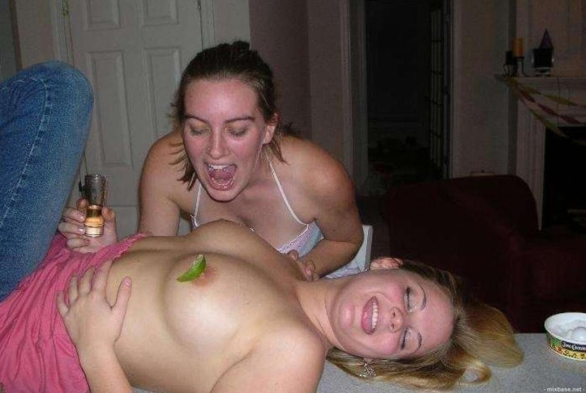 Drunk girls are debauchery