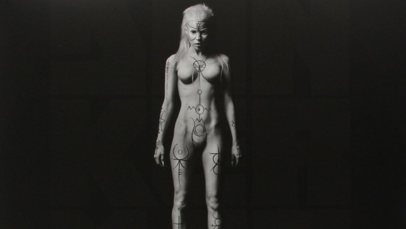 Soloist of the group Die Antwoord naked