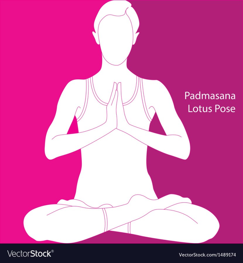 Man in the lotus pose