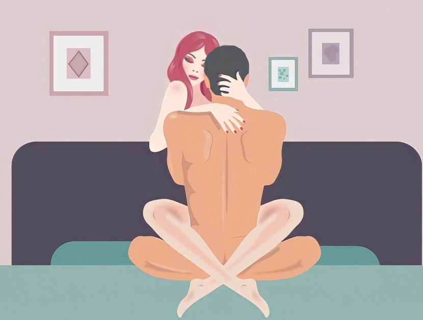 Girls causing poses on their backs