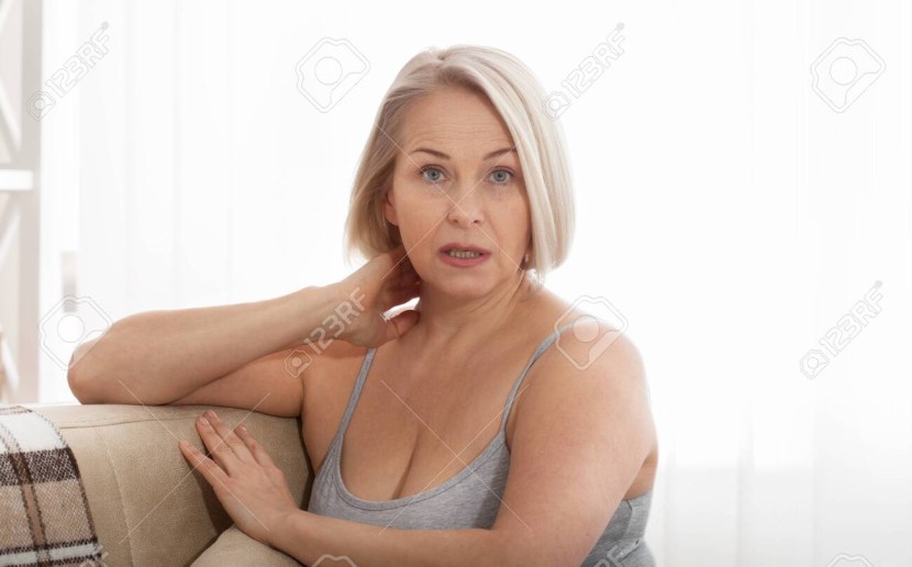 A Middle Aged Woman Angry