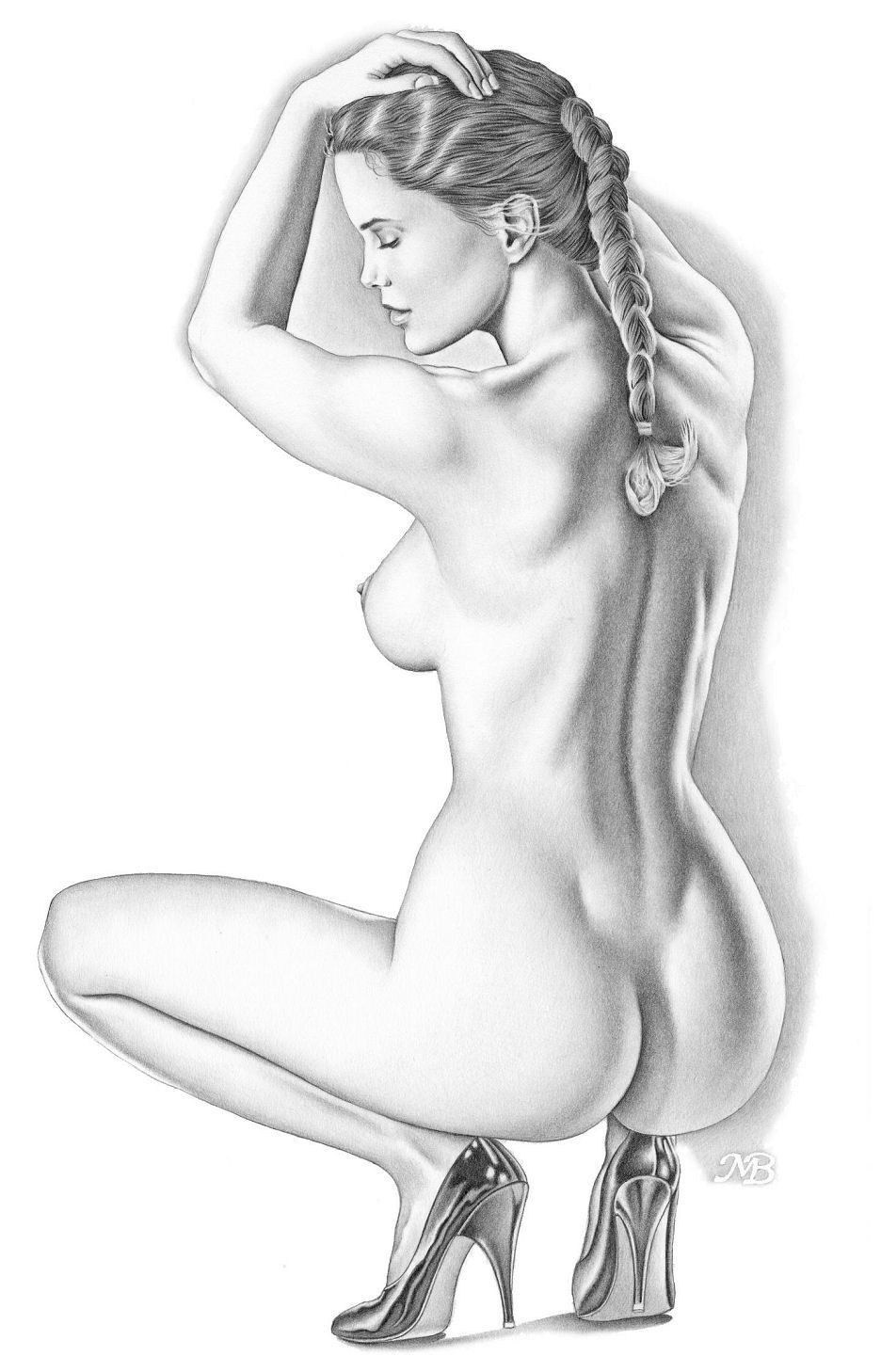 Drawings Of Nudes - Drawings of Naked Girls (82 photos) - porn ddeva