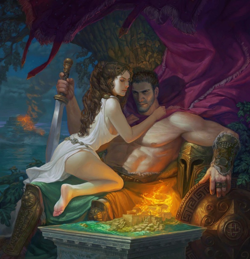 God Ares and Aphrodite