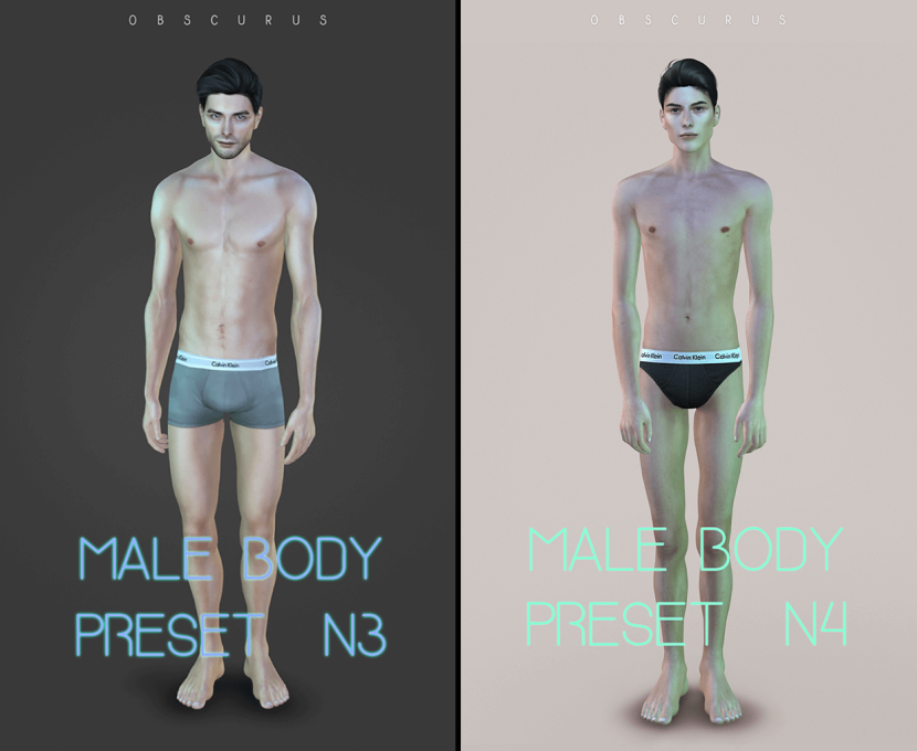 Male Body Preset Sims 4