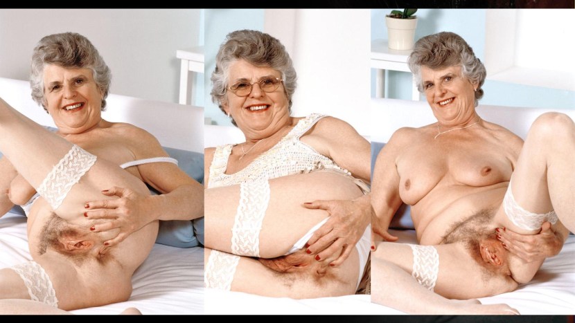 Amateur Aged Granny Dressed Undressed Two