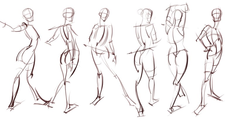 Human figures for drawing