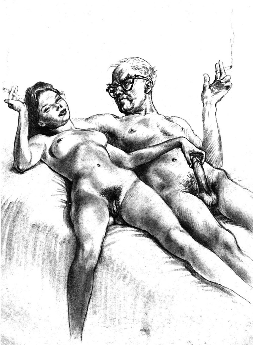 Pornographic drawings of incest