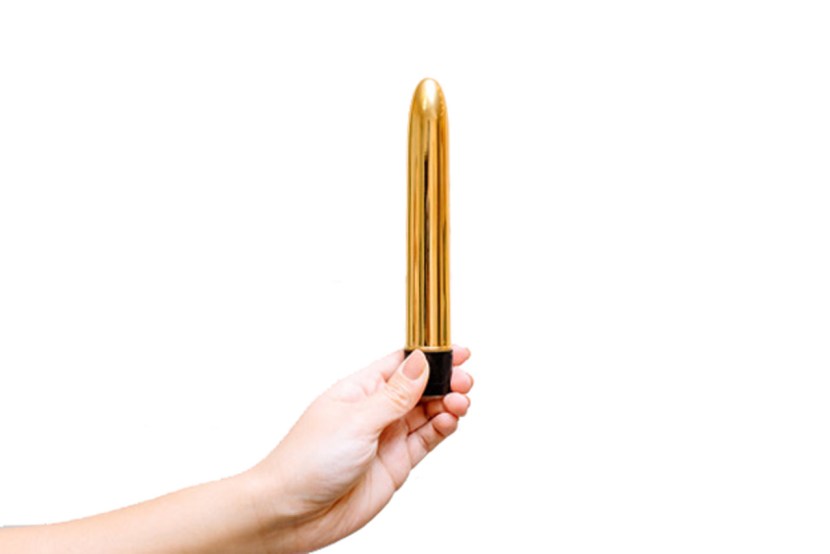 Girl with a dildo