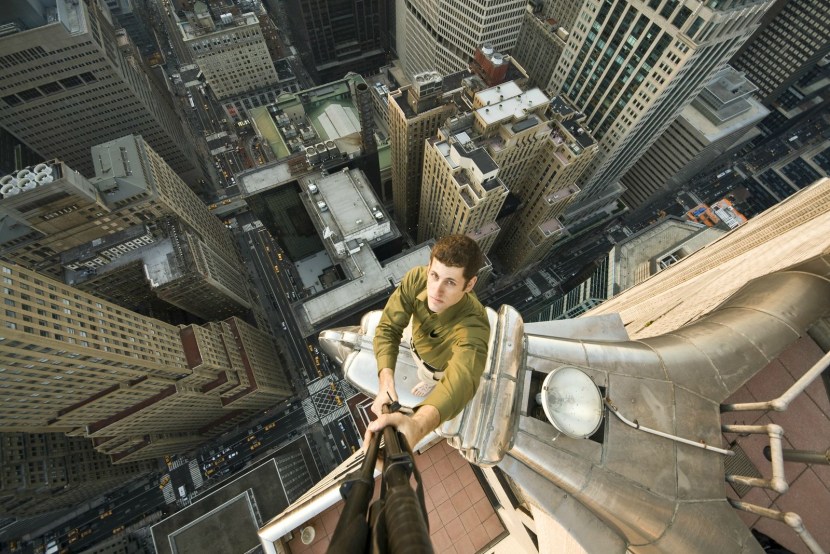 Man in a skyscraper
