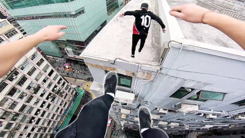 Jumping from a high -rise building