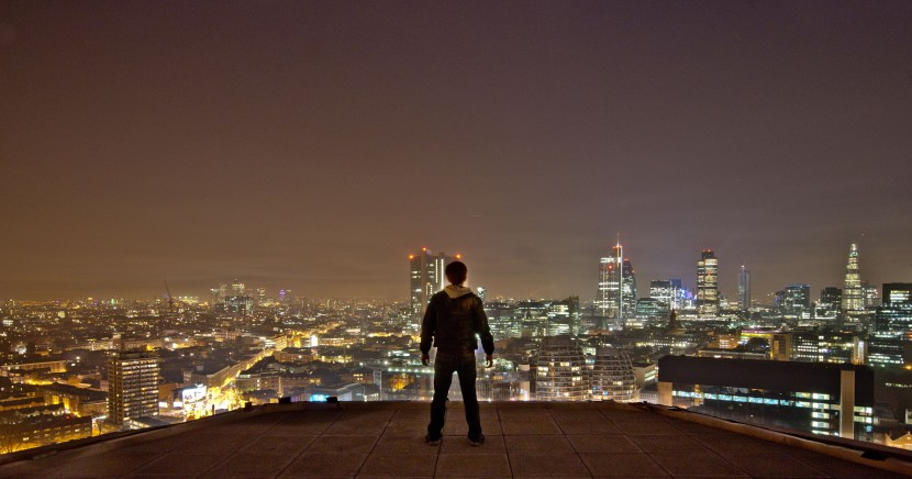 Roof of skyscraper New York Krai