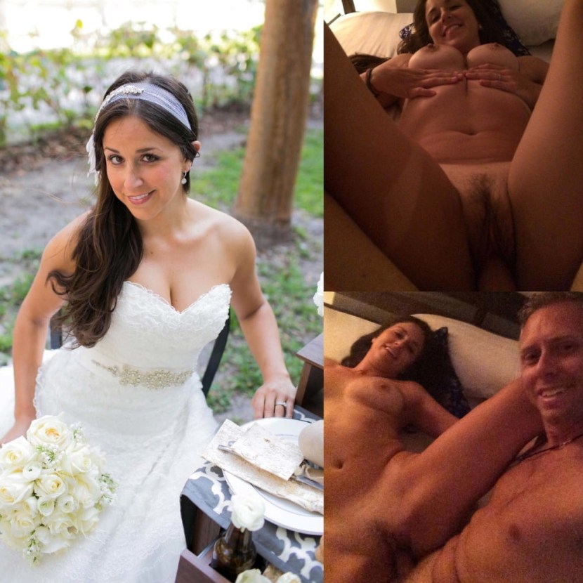Naked women after the wedding