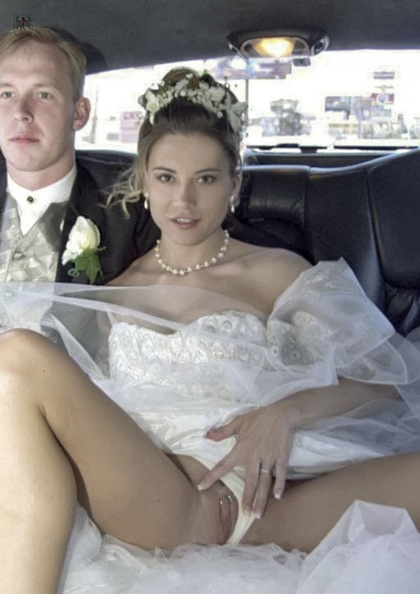 Naked wife after the wedding