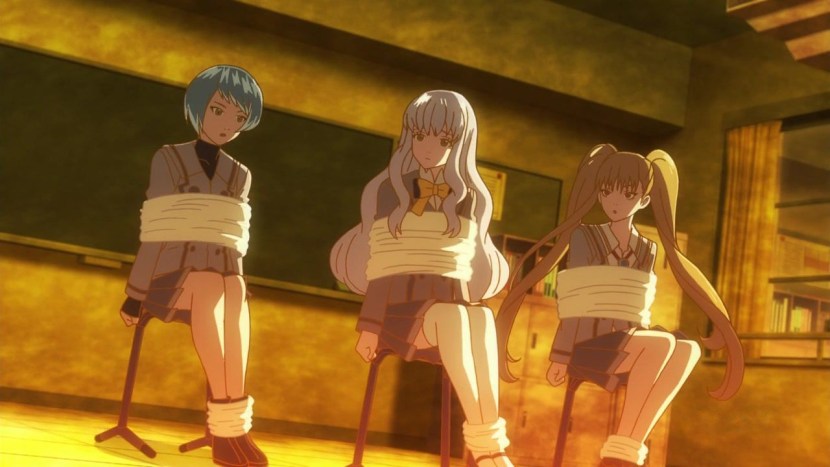 The girl was fucked in the entrance