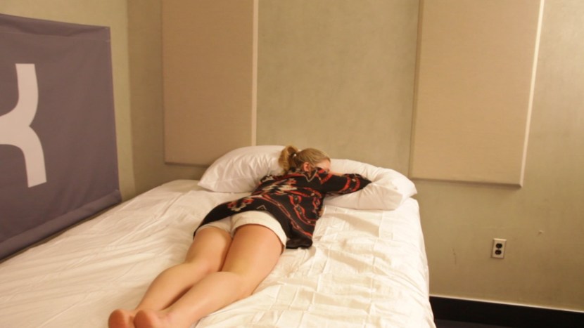 Sleeps in a nightie without panties