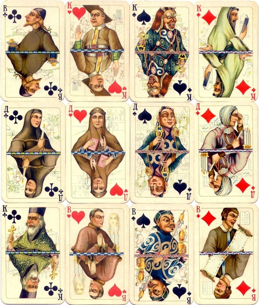 Retro erotic playing cards