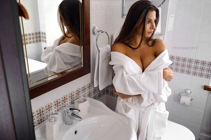 Girl in the bathroom