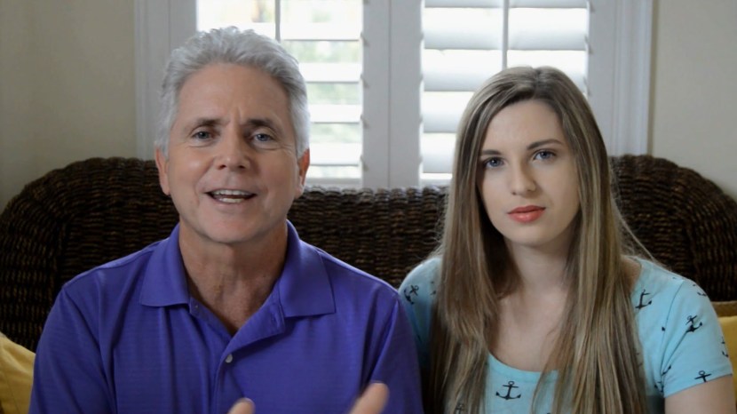 Elderly couple in bed