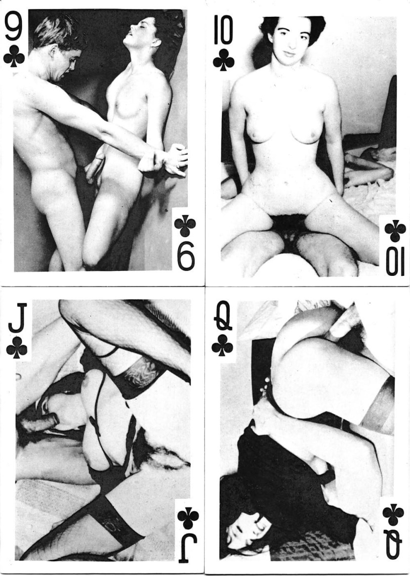 Erotic playing cards