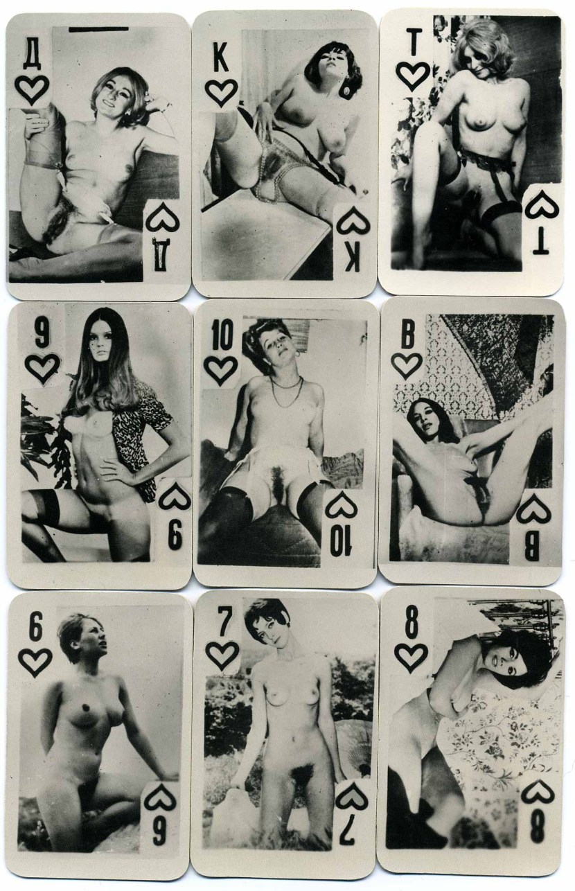 Soviet playing porn cards