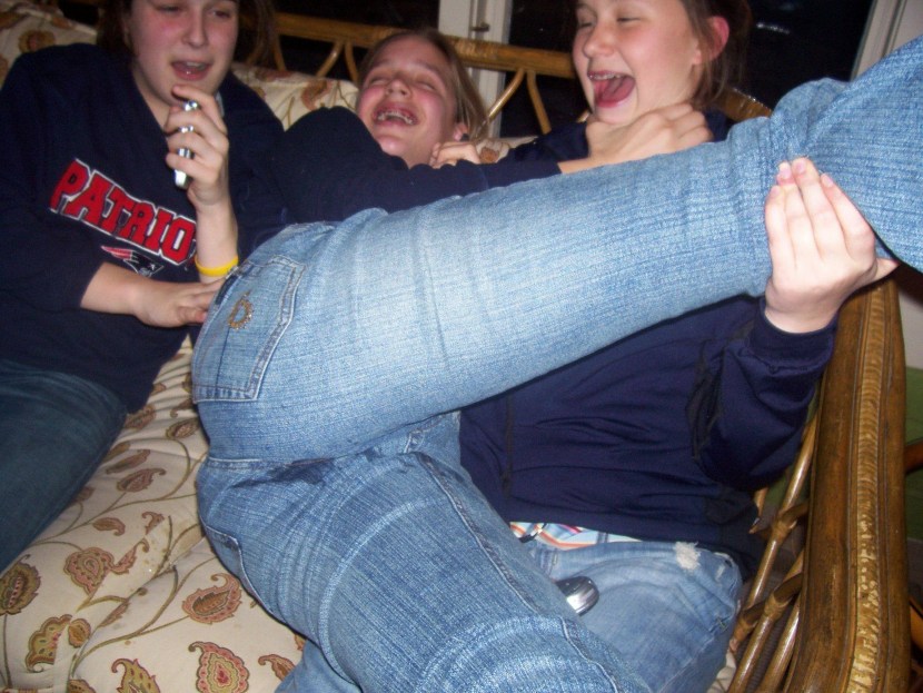 Described in gray pants