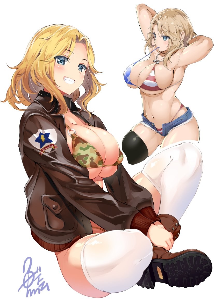 Girls und Panzer Kay Anime Hentai