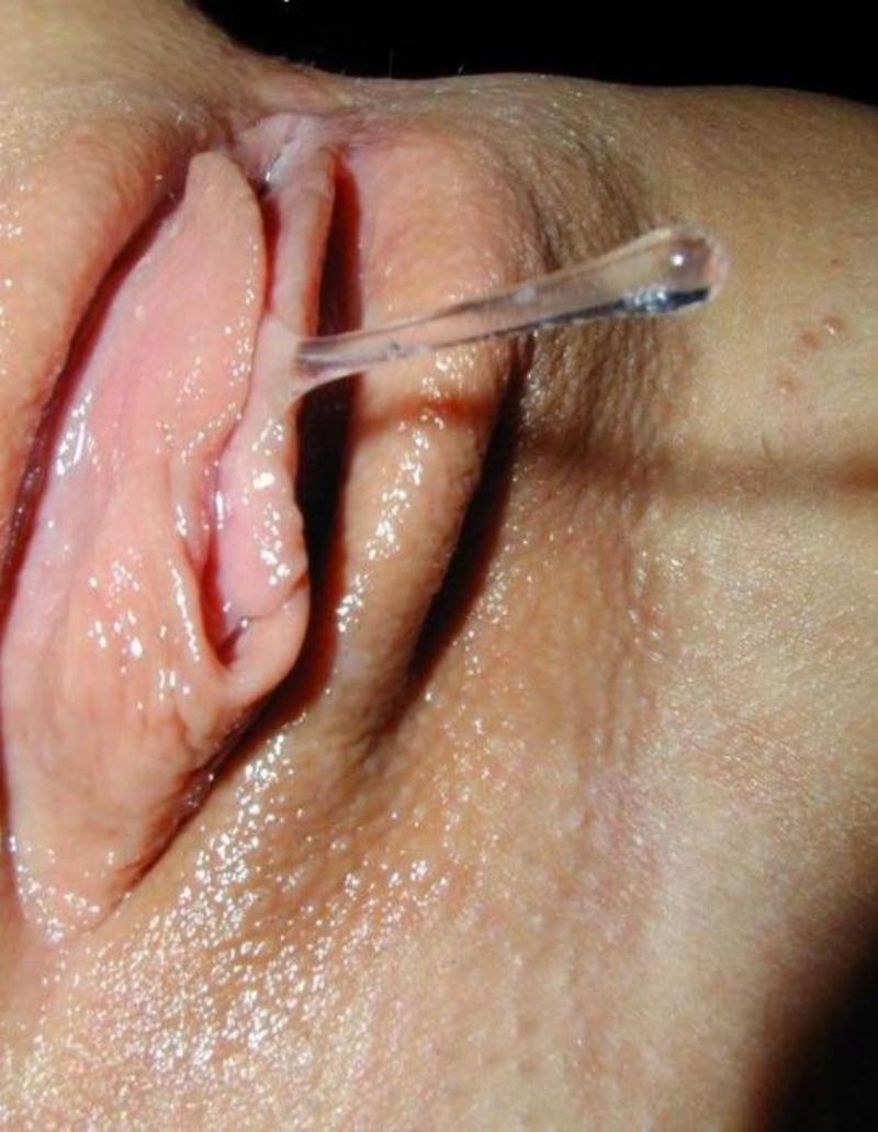 Women's end flows from the vagina