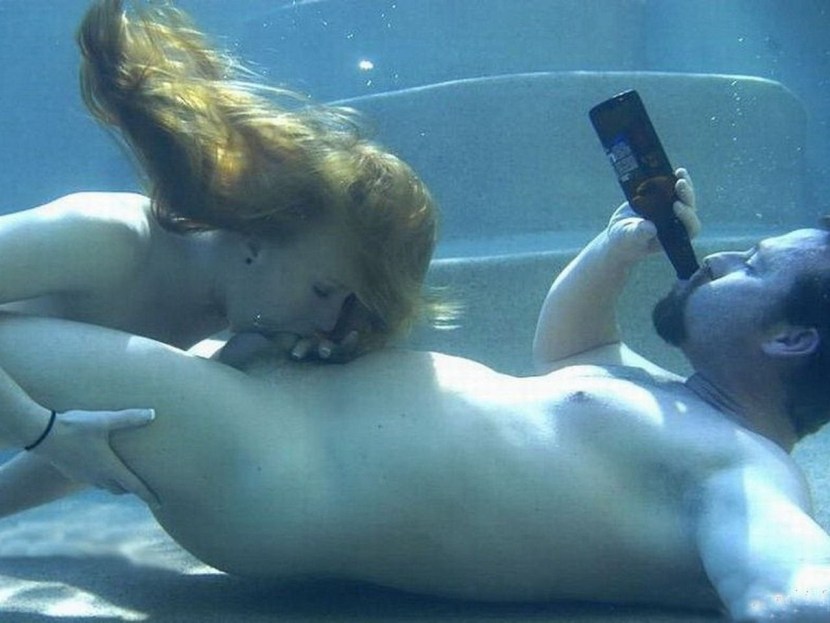 Anal under water in the pool