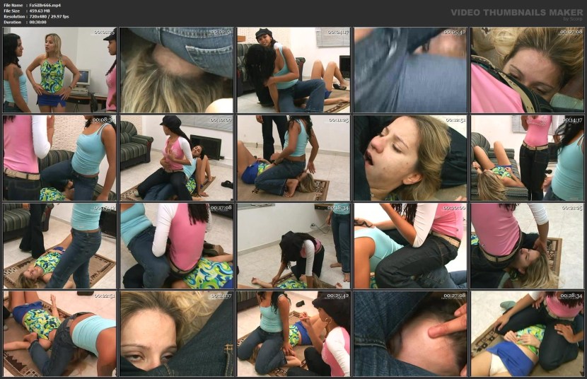 Feissitting girl in clothes